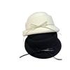 Beret winter French Hepburn style female sunshade warm thousand gold wind hat elegant bow versatile bucket hat