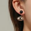 Trendy Minimalist Demon Eye Earring: 3-in-1 Retro Fashion Statement