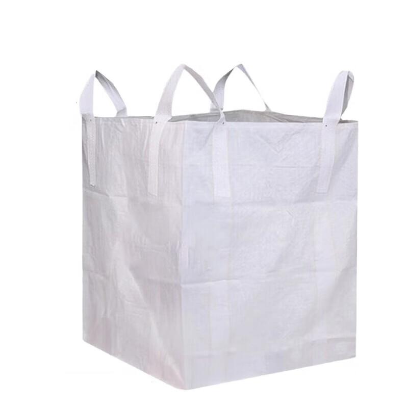 

White Heavy-Duty FIBC Ton Bags with Lifting Straps 85x65x80cm, 300kg
