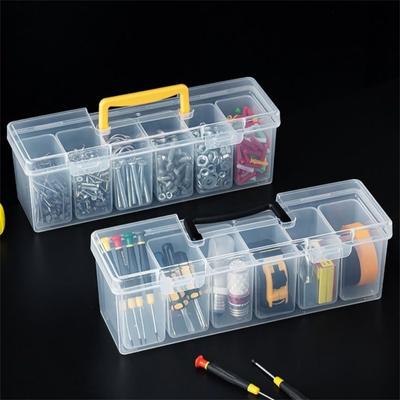 Plastic Tool Storage Box Transparent Hardware Tool Organizer Storage Case  Tool Accessories