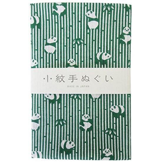 Miyamoto Towel Komon Tenugui Sasa Panda 3390cm 33356 Green
