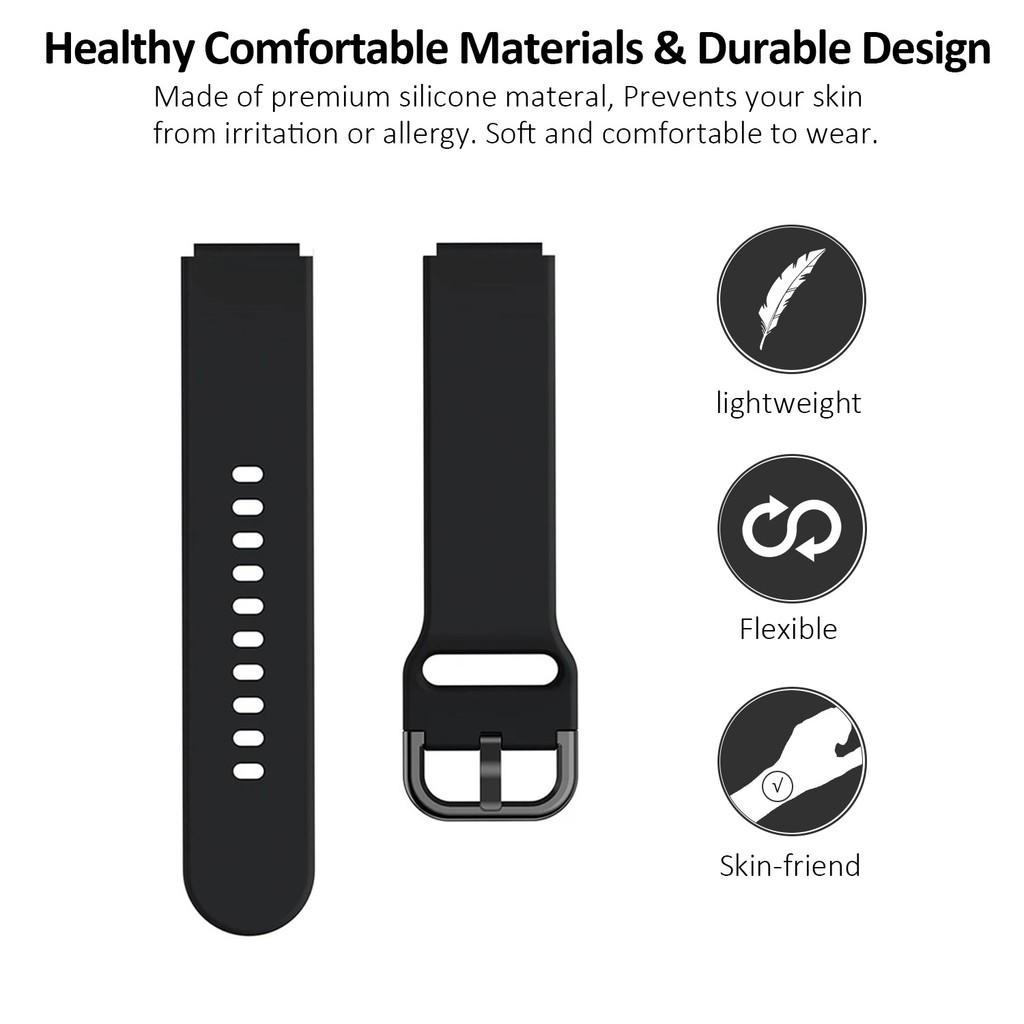 For Amazfit Active Silicone Sports Watch Strap with Colorful Buckle Max Smart Watch Band Replacement Accessory