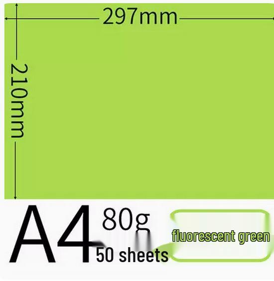 Papier Coloré A4 - 80g, 500 Feuilles, 25 Couleurs, Idéal pour le Bureau, l'Impression, la Reliure et les Étudiants