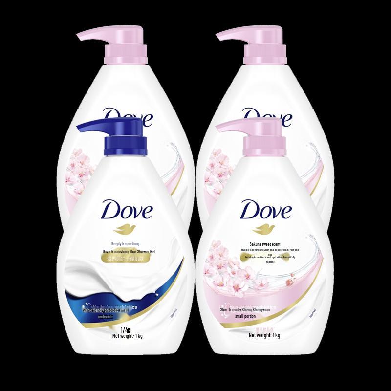 Dove Deep Nourishment & Cherry Blossom Shower Gel Bundle