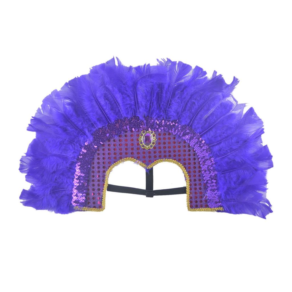 Häuptlingsschmuck Indianer Kopfschmuck Feder Kopfschmuck Haarband Künstlerische Kostümhut für Karneval Party Festivals