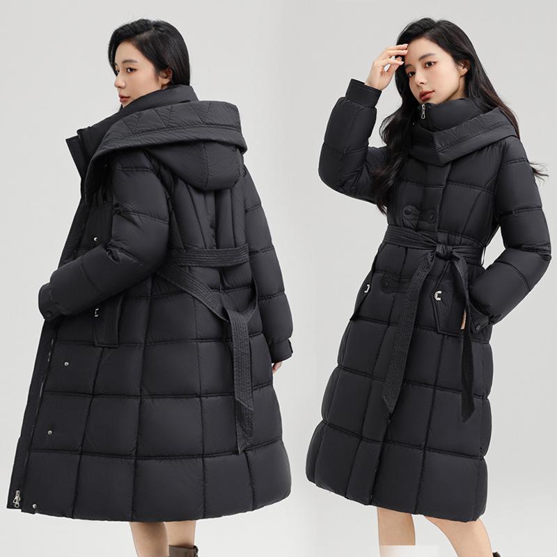 Large lapel long cotton clothes, women's loose version, winter cold jacket, multi-colored women's clothing, available in mixed batches in stock.