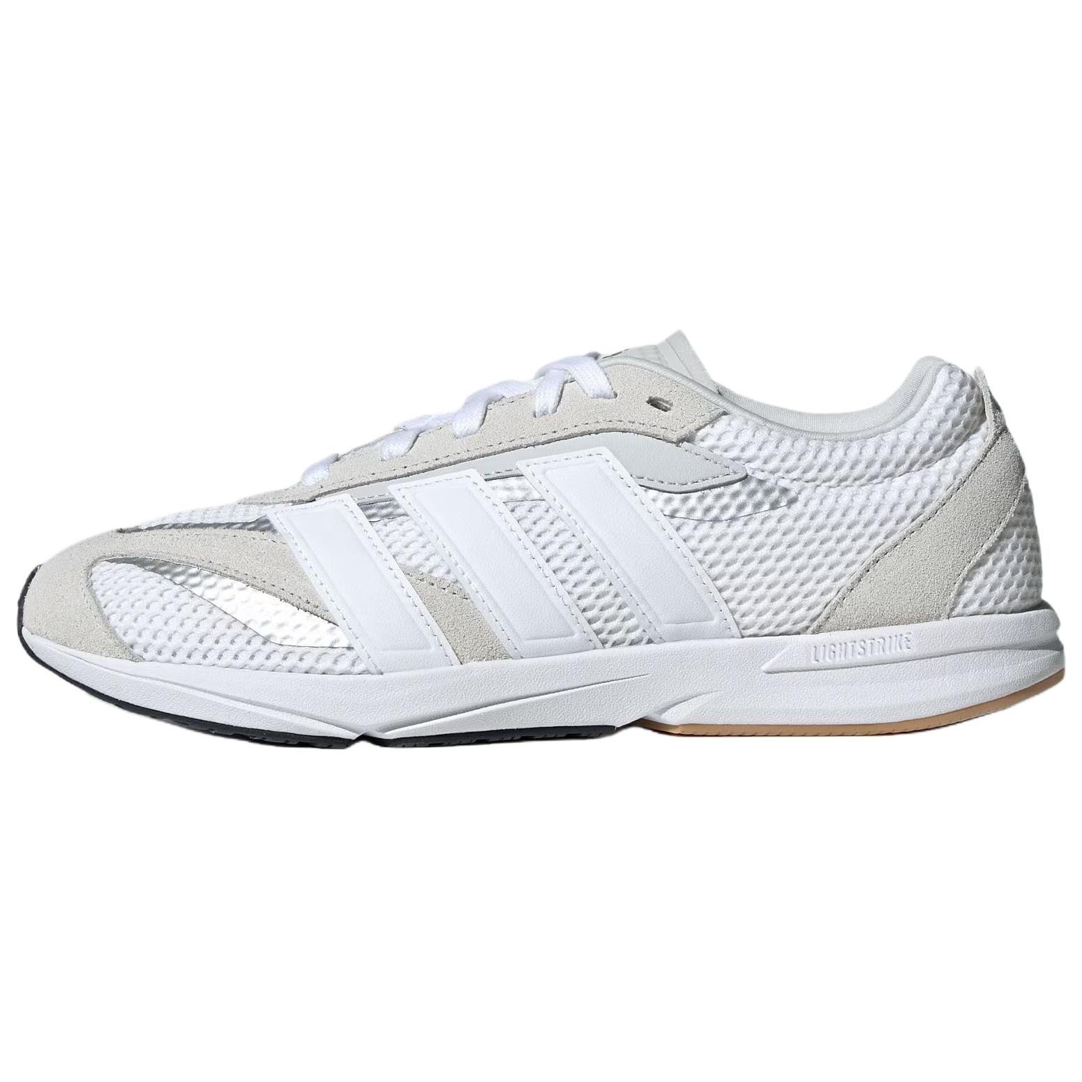 

Adidas LIGHTBLAZE Abrasion Resistant Low Top Casual Running Shoes Women s Gray White Sneakers JS3197 37⅓