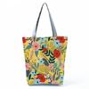 High Capacity Shoulder Bag Shopping Bags Bright Colors Floral Print Handbag Casual Travel Multi Functional Beach Bag Commuting Tote Bag