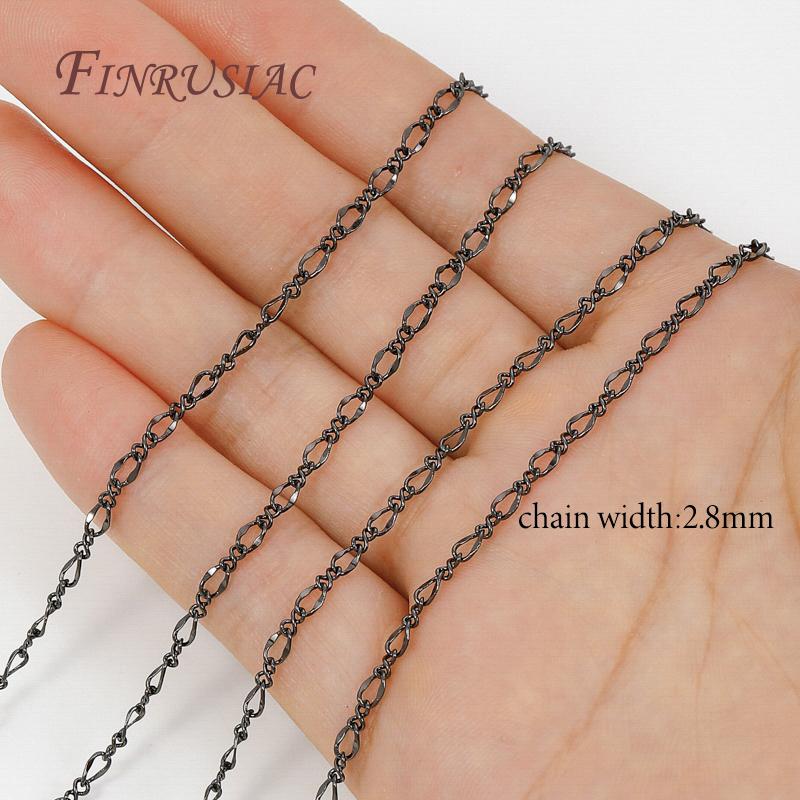 

Black Color Decorative Needlework Chain,Metal Chains For Jewelry Making DIY Necklaces Bracelets Accessories,Chain Fittings 2 meters