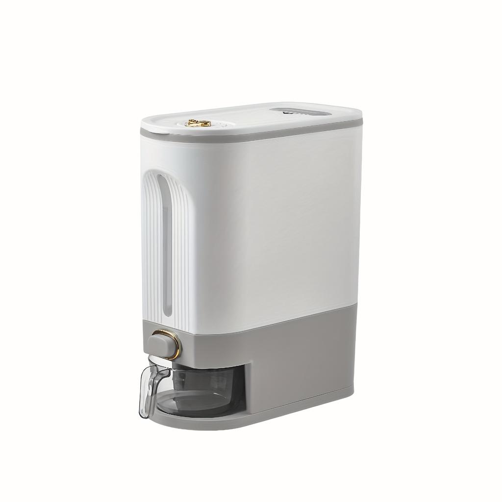 Airtight Rice Storage Container 22lbs Moisture-Proof Large Capacity Rice Dispenser with Measuring Cup for Kitchen Cereals Grains