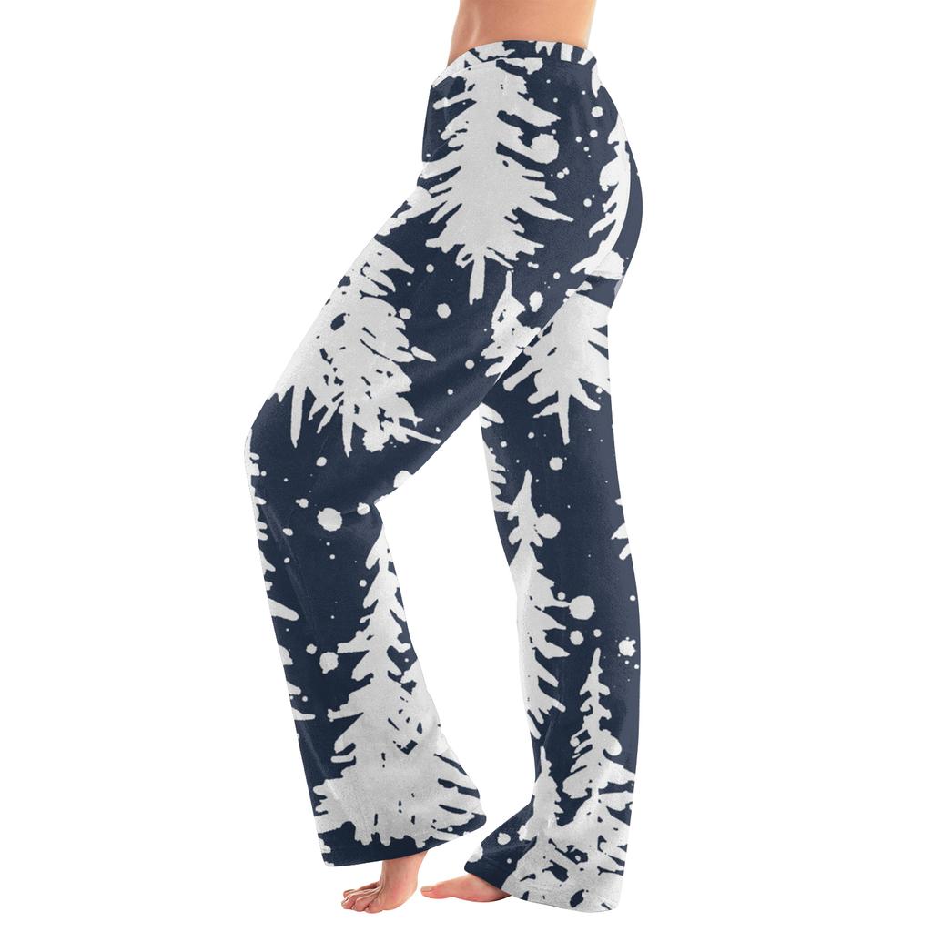 Women's Casual Fashion Women's Sports Home Christmas Pajama Pants Long Pants