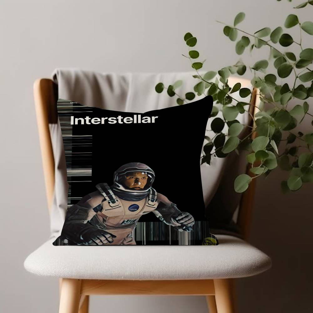 Interstellar Movie Cushion Cover Inches Farmhouse Decor Home Throw Pillow Covers for Couch Decorations