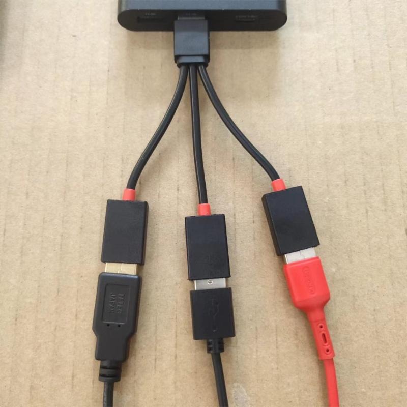 3 In 1 USB Splitter Cable, USB Power Splitter 1 Male To 3 Female USB 2.0 Adapter 1 To 3 USB Splitter USB Extension Cable