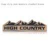 Car Front Grille Badge Tail Trunk Sticker for  Snow Mountain HIGH COUNTRY Emblem CHEROKEE COMMANDER COMPASS LIBERTY PATRIOT