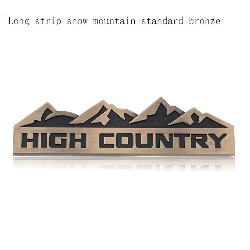 Car Front Grille Badge Tail Trunk Sticker for  Snow Mountain HIGH COUNTRY Emblem CHEROKEE COMMANDER COMPASS LIBERTY PATRIOT