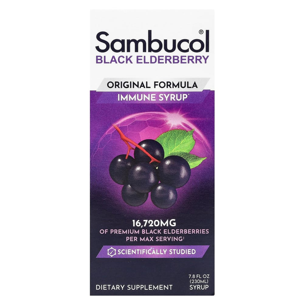 

Sambucol Black Elderberry Syrup Original Formula, 230ml (7.8 fl oz) 230ml - 1 ea