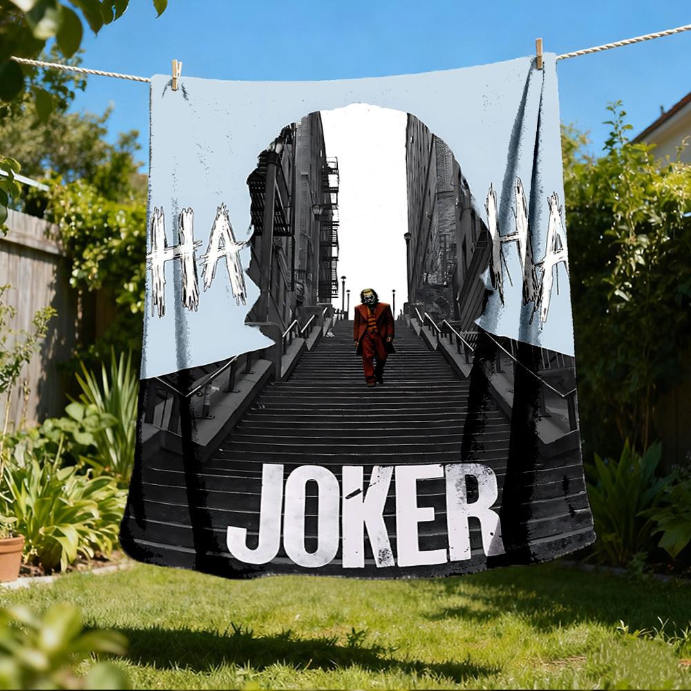 1 Stück Joker Outdoor Personalisierte Flanelldecke, Weiche, Leichte Personalisierte Flanelldecke, Digitaldruck,