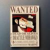 Kreativní magnet s plakátem Wanted z One Piece - Anime Kreslená Dekorace na ledničku & Samolepka na vzkazy