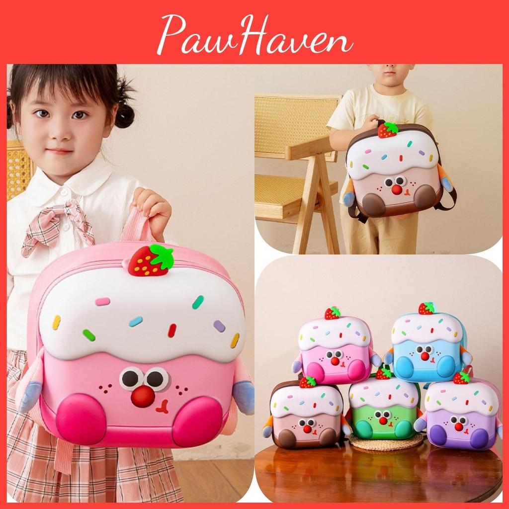 Cake Strawberry Cute Cartoon Children Girls Backpack For School And Outing Use