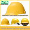 MSA/Meisi'an PE Safety Helmet, National Standard, Breathable, Anti-Smash, Thickened, Customizable Logo.