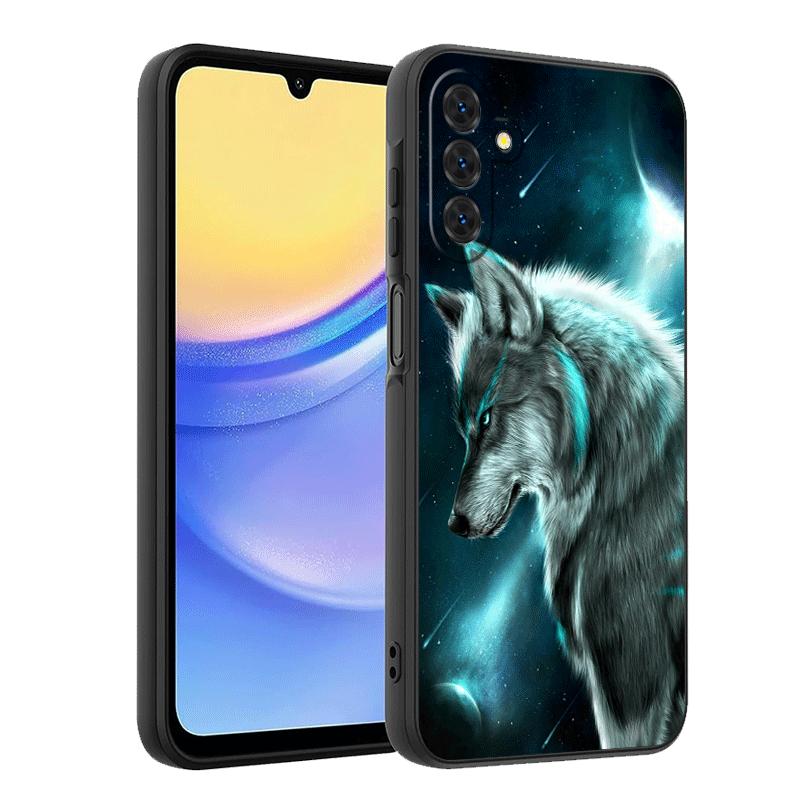 Wolf Moon Animal Soft Phone Case for Samsung A17 A37 A57 A16 A26 A36 A56 A15 A25 A35 A55 A14 A24 A34 A54 A13 A23 A33 A53 A52 A12