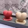 Nuovo Stampo in Silicone 3D a Forma di Cuore per Candele d'Amore Fai da Te Fatto a Mano Stampo per Sapone Gesso Candele Regalo di San Valentino Forniture per la Creazione