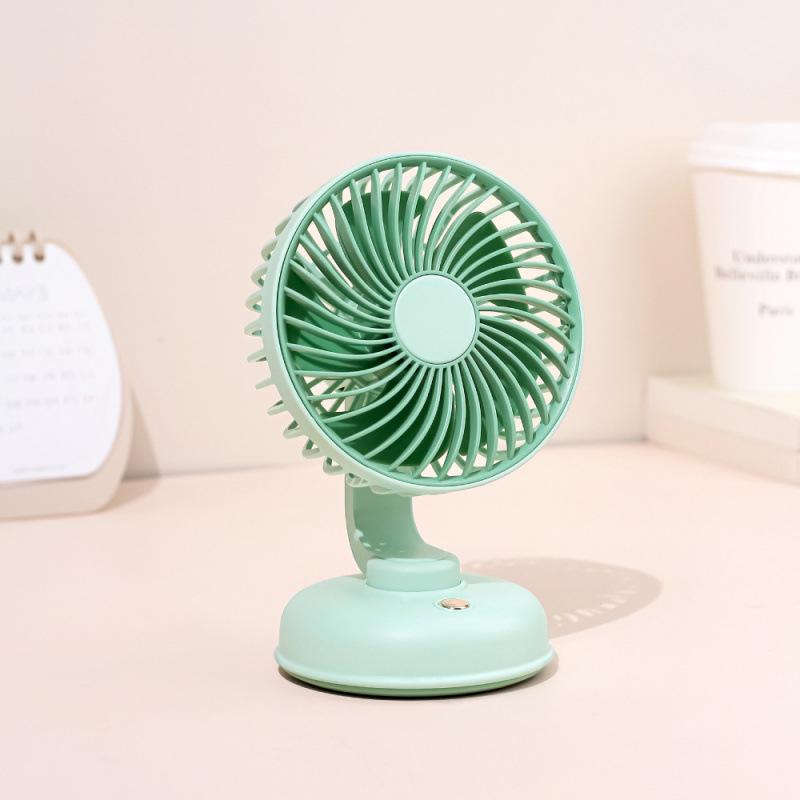 

USB Rechargeable Desktop Mini Fan - Quiet, Powerful Wind for Office, Student, Dorm or Tabletop Use 110x101x160mm зелёный