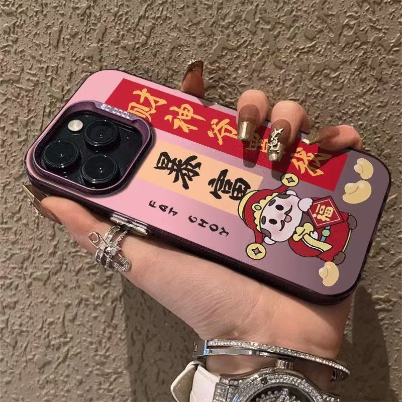 The new get rich is suitable for iphone17 mobile phone case Apple 15promax/14 anti-drop 13pro16 festive 11xr