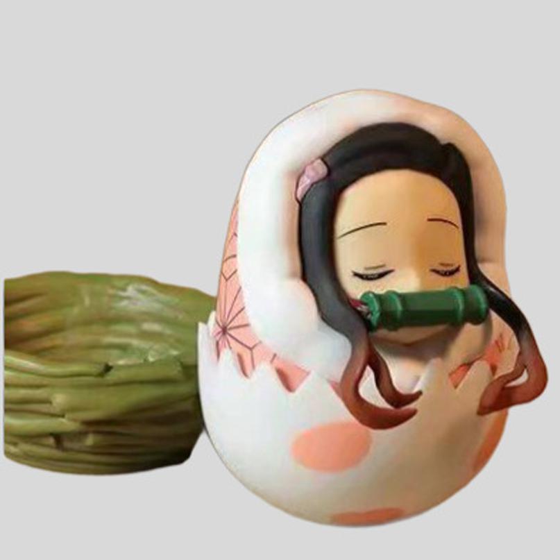 

Anime Figurine Decoration Demon Slayer Unbreakable Hero Wife Sayori Youko Kaito Tanjirou Itadori Egg Shell Collectible Item