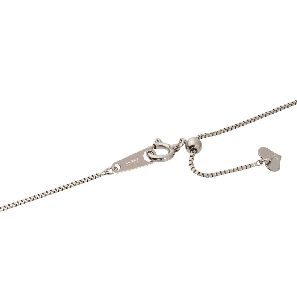 Platinum Necklace Pt850 Venetian Chain Adjuster width [Fairy Carat] (Slide 0.7mm 45cm)