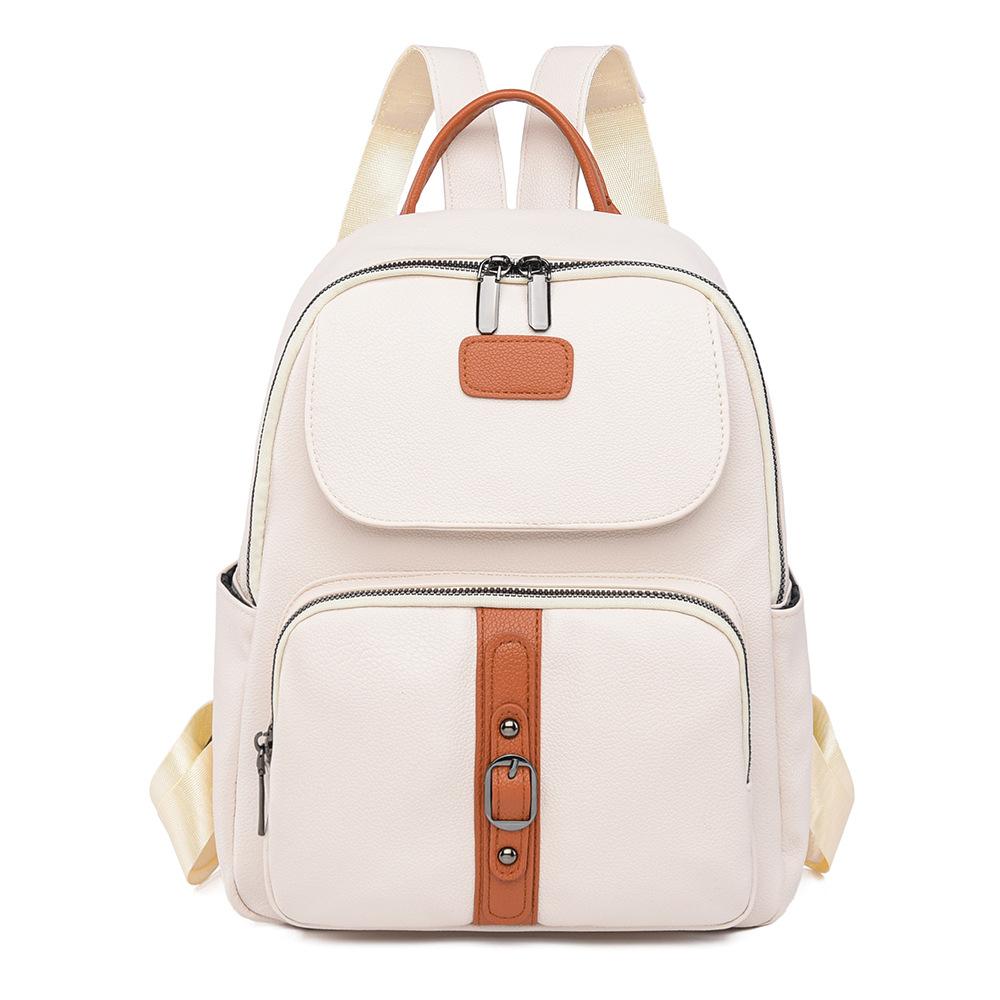 

Модный и Повседневный Рюкзак Рюкзак для Студента Колледжа Большая Вместимость Женская Сумка бежевый