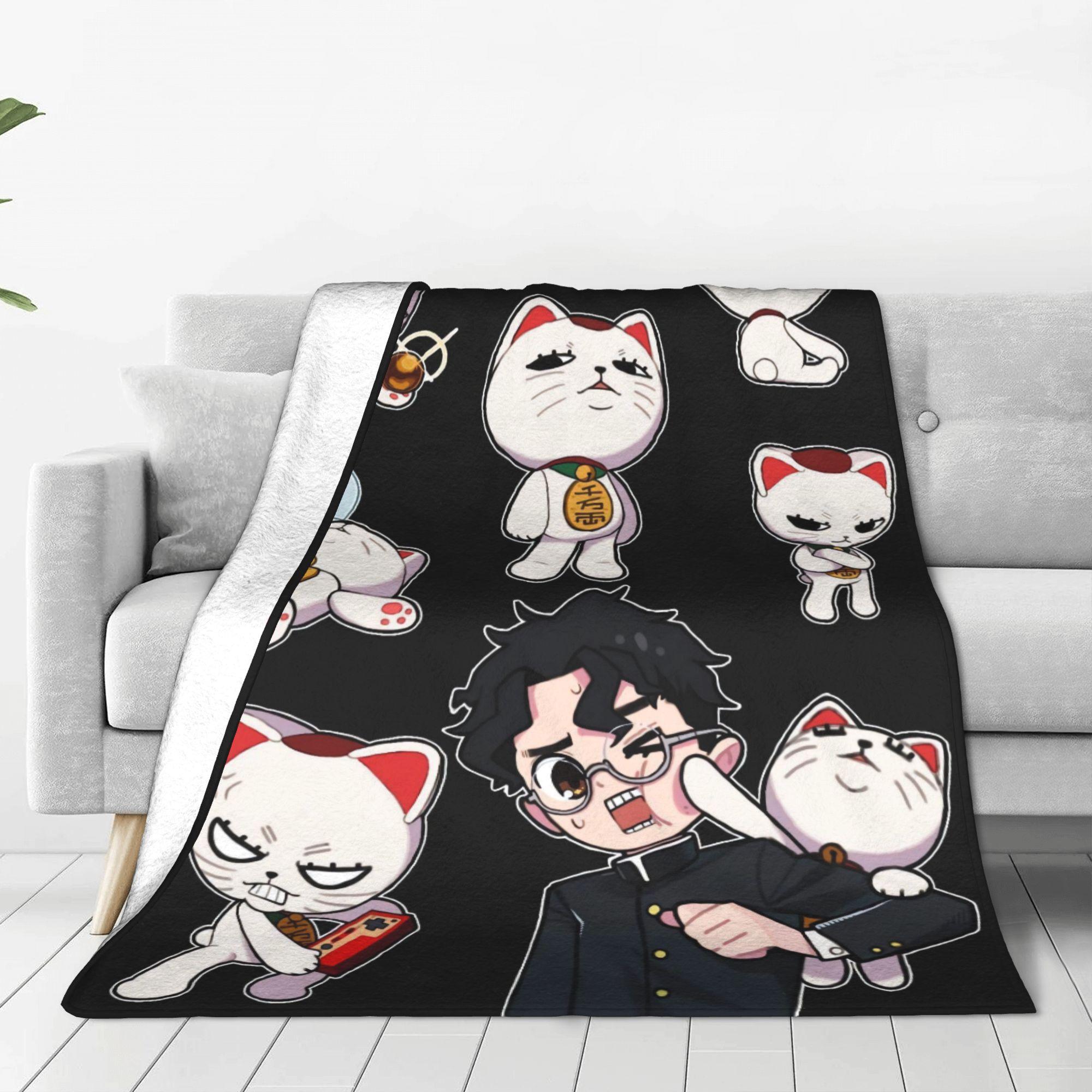 

Turbo Granny Cat Blanket Quality Super Soft Throw Blanket Spring Children Bedroom Novelty Bedspread 80x120cm