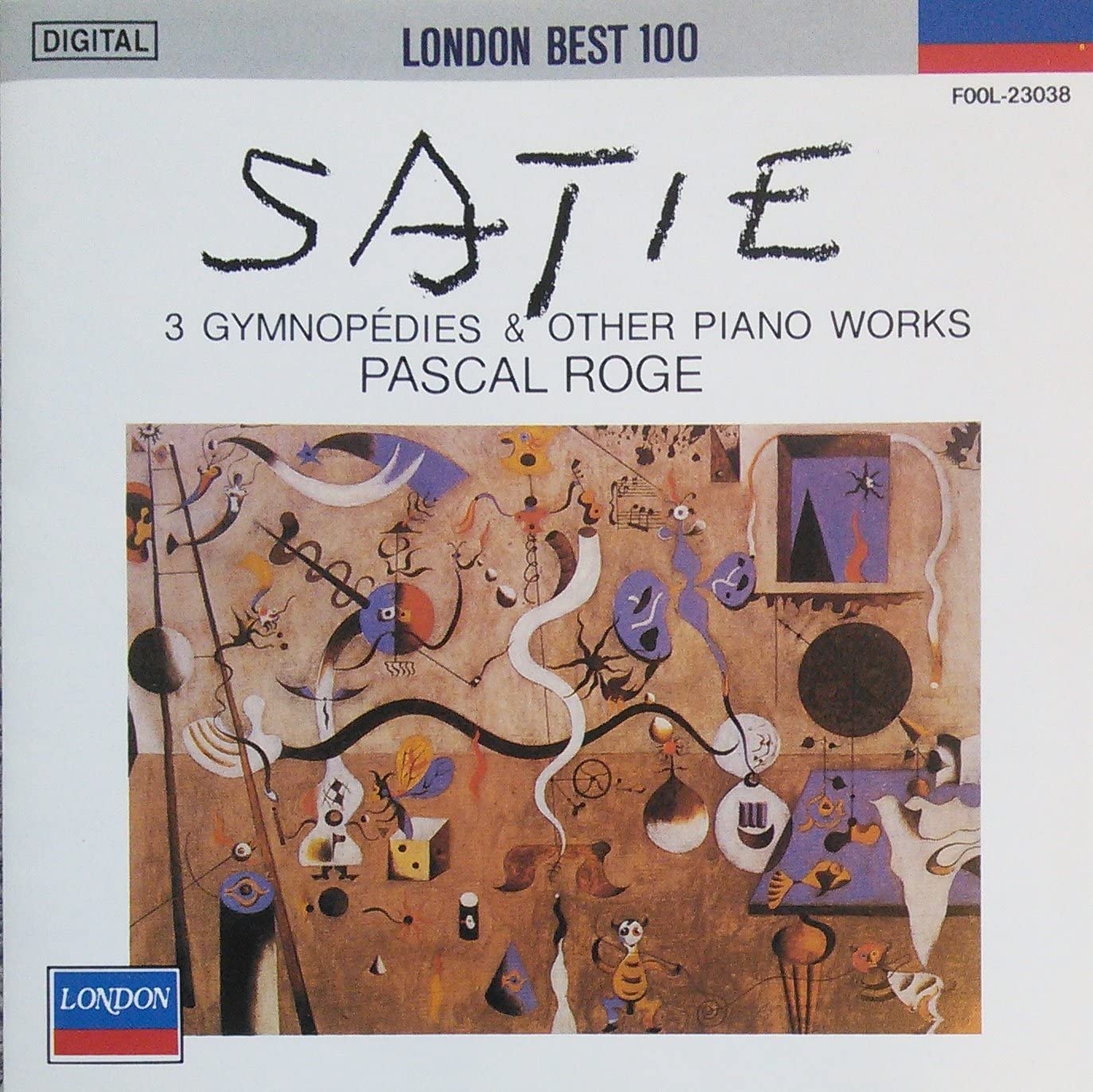 

CD SATIE - 3 gym peddies FOOL23038 Japan Classical Used