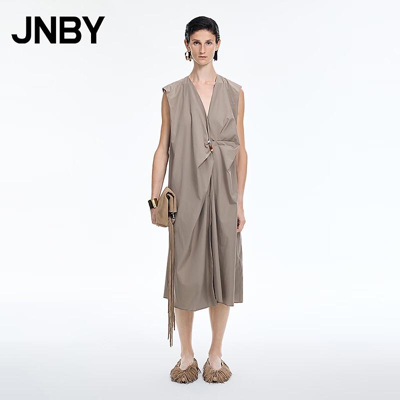 JNBY V-Neck Sleeveless A-Line Cotton Dress L