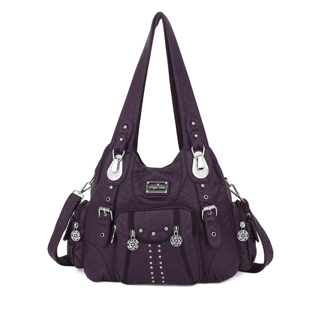 Mode PU Leer Schoudertas voor Dames Grote Capaciteit Hobo Satchel Crossbody Portemonnee Tas