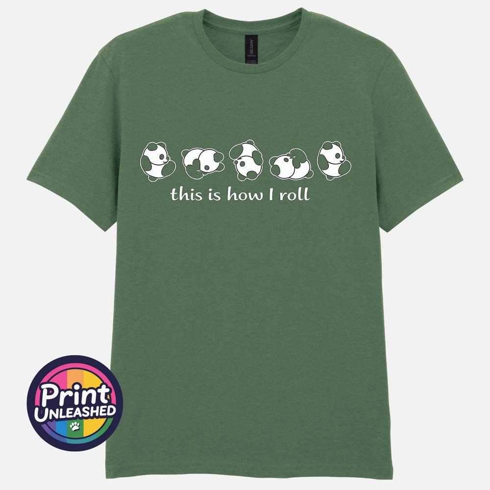 Funny Panda TShirt This Is How I Roll Cute Humour Slogan Tee Unisex S2XL