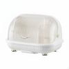 Dish Drainer with Lid Removable Drainboard Covered Drainage Rack Fast Draining
