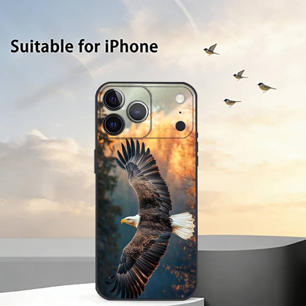 

Eagle Cool A-Animal Phone Case Silicone Soft For IPhone 17 16 15 14 13 12 11 X XR Plus Pro Max Plus iPhone12
