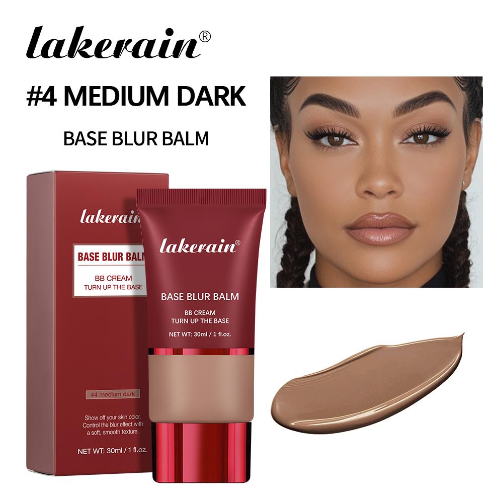 Lakerain Mattierende Foundation Basiscreme Langanhaltend Weichzeichner Matt Natürlicher Sitz Abdeckung Concealer Wasserdicht Gesichtsbasis Make-up