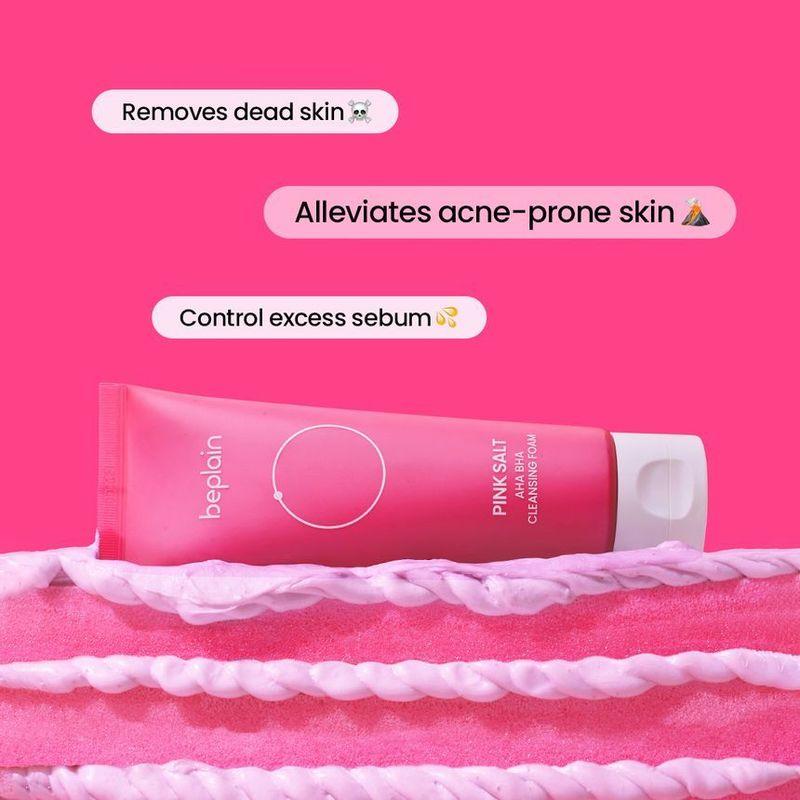 beplain - Pink Salt Aha Bha Cleansing Foam