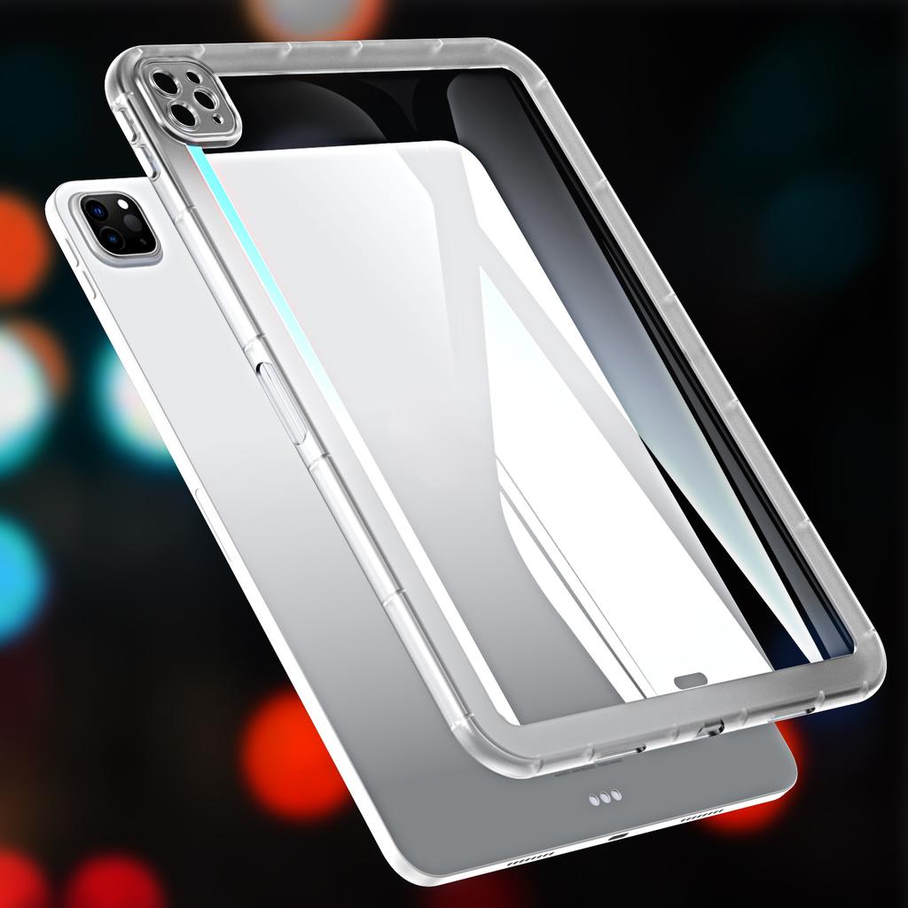 For iPad Pro 13 (2024) Case TPU Transparent Back Protective Tablet Cover