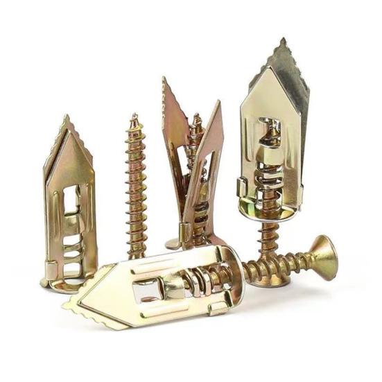 20/100Pcs Self-Drilling Anchoring Screw Heavy Duty Steel Expansion Screw No Drill TV Shelf Cabinet Curtain Drywall Metal Tapping Screw Set