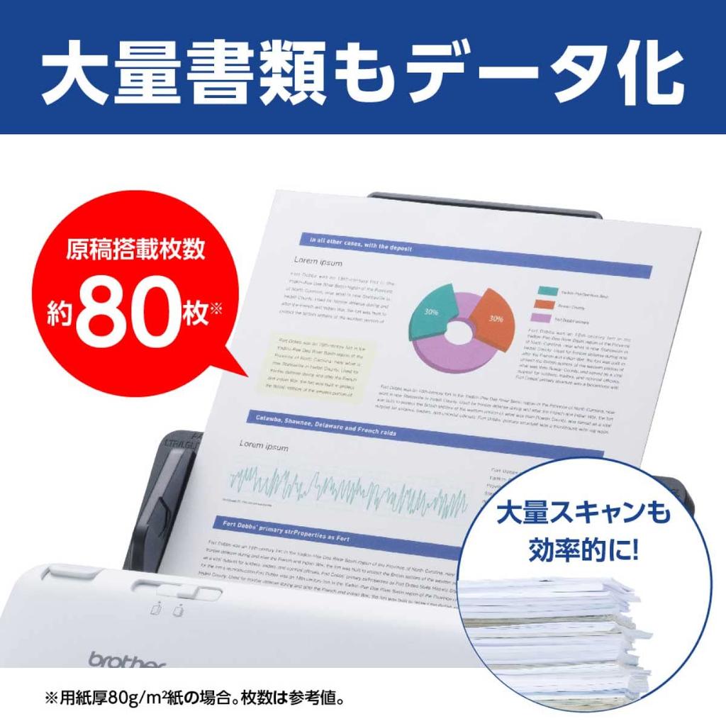 Brother Industries Dokumentenscanner LAN ADS-4300N (Kabelkompatibel/40 Seiten/Min./ADF 80 Blatt)