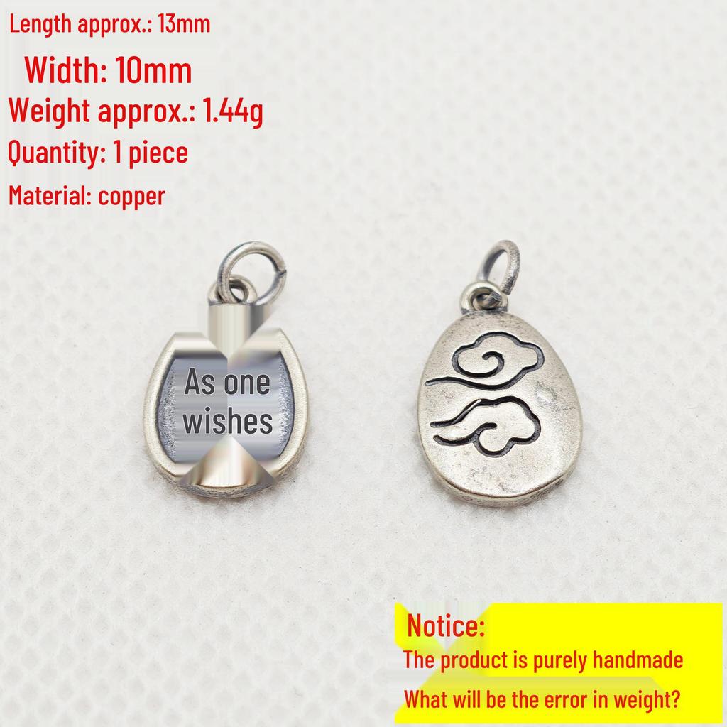 Sanqi Tibetan Silver Chinese Style Wealth Jewelry Beaded Bracelet with Pendant