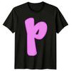 Letter Q Initial Alphabet Mens T-Shirt Womens Tee Graphic Unisex Top