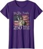American 250th Anniversary USA Flag 4th of July Ladies' Crewneck T-Shirt