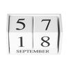 6pcs Month Desk Calendar Blocks Date Perpetual Desk Calendar Wooden Block Calendar  Classroom Use