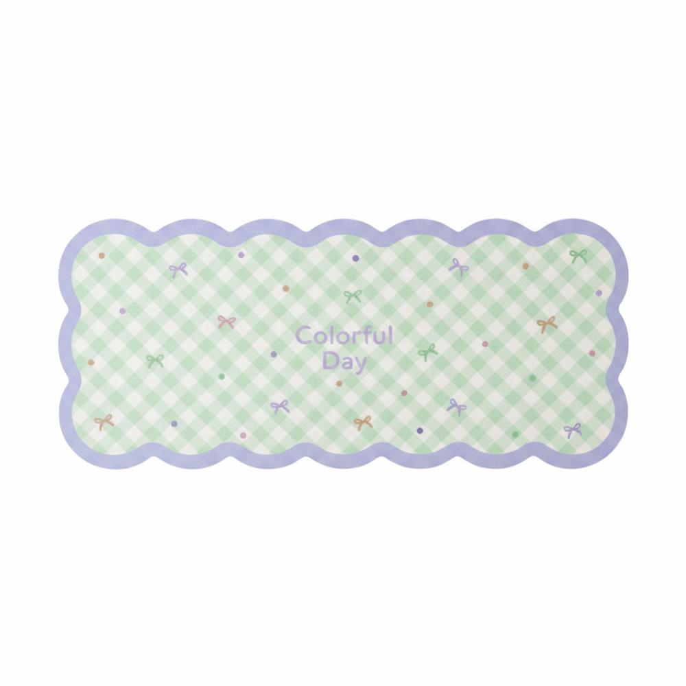 Gingham Mouse Pad Cute Table Blotter Table Cushion Desk Mat  Students