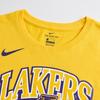 Nike NBA Collaboration Los Angeles Lakers Dri-Fit T-Shirt SS25 Casual Crew Neck Short Sleeve Kids Tops Yellow 3Z2B7BAYX-LAK