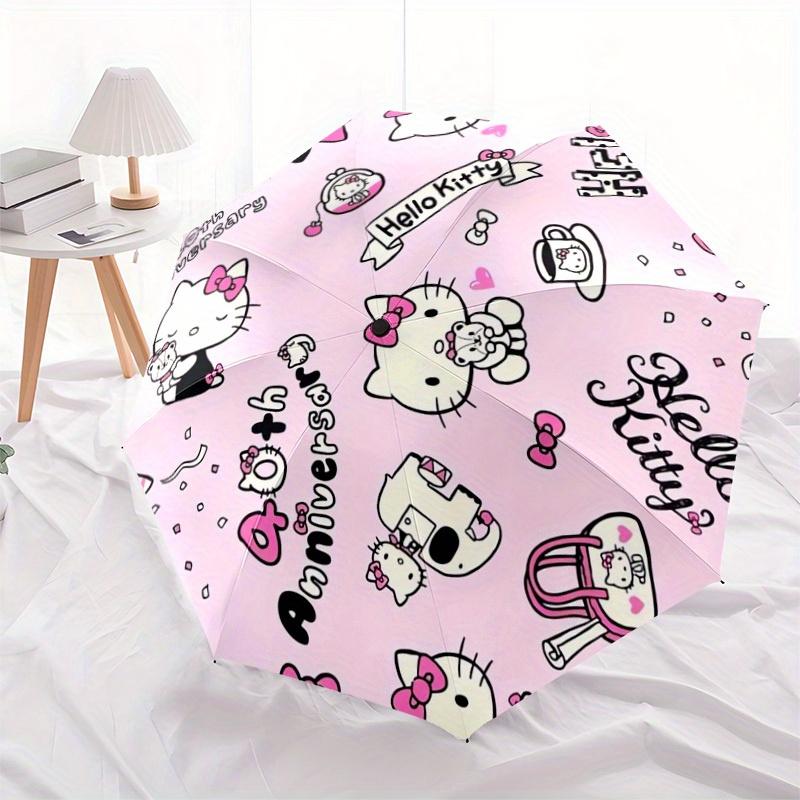 1pc Hello Kitty 40th Anniversary Umbrella with Plastic Handle,Suitable for All Seasons Home Travel Outdoor UmbrellaSanlio519